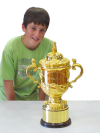 James with World Cup photos