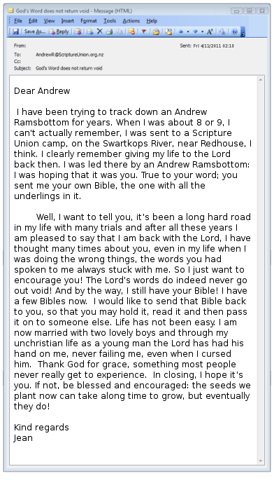 email letter